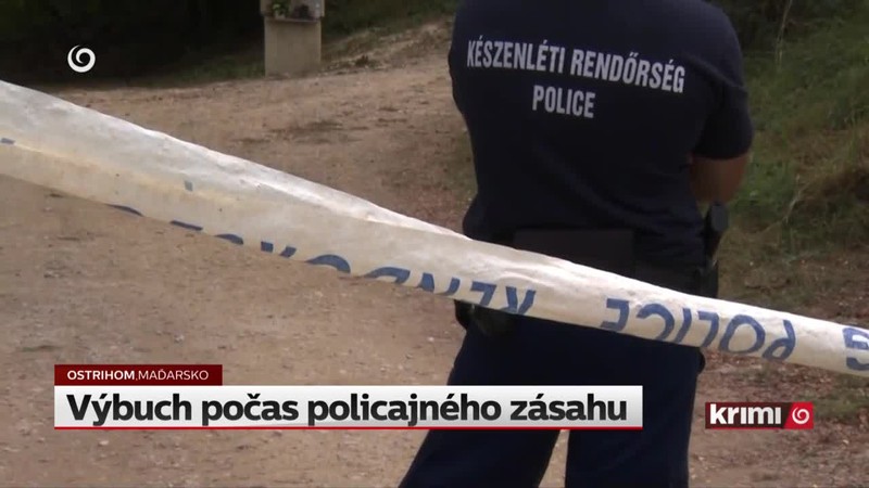 Výbuch počas policajného zásahu