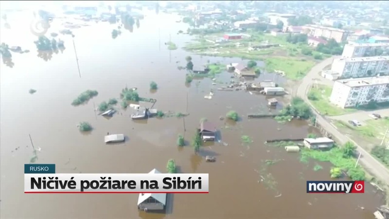 Ničivé požiare na Sibíri