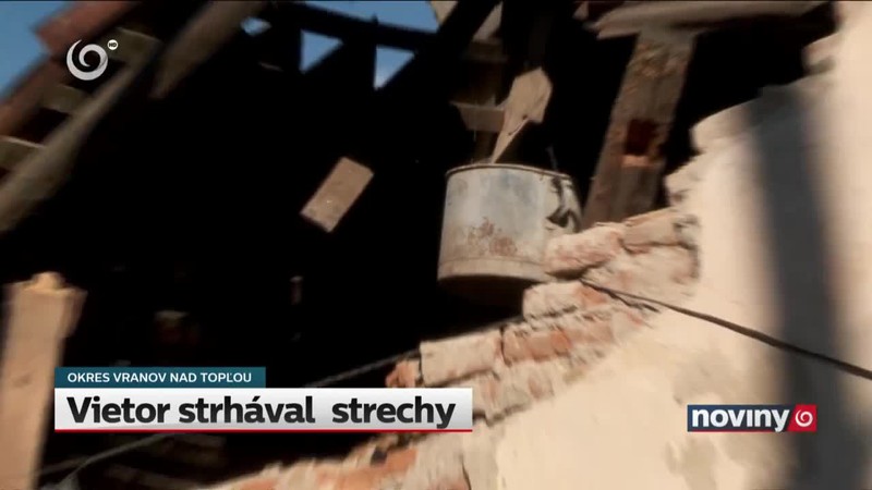 Vietor strhával  strechy