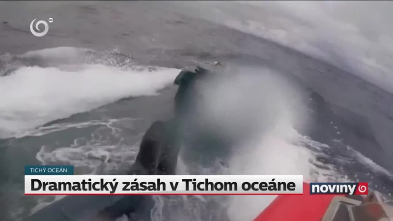 Dramatický zásah v Tichom oceáne