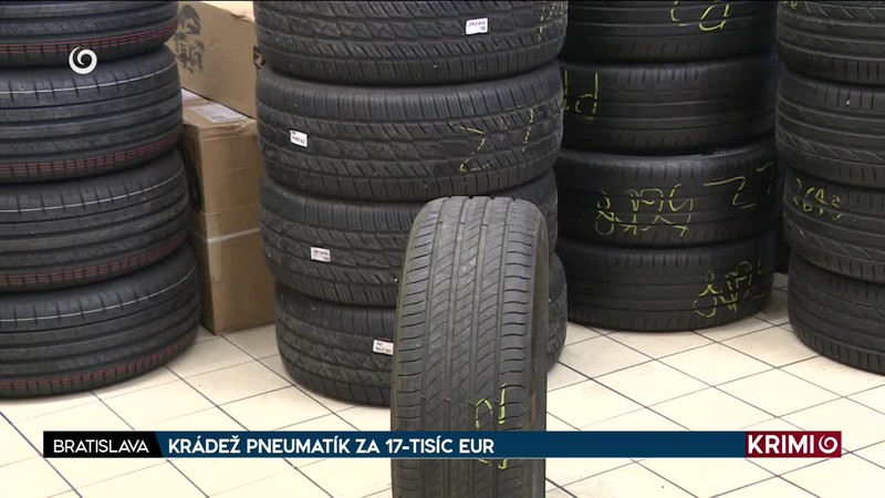 KRÁDEŽ PNEUMATÍK ZA 17-TISÍC EUR