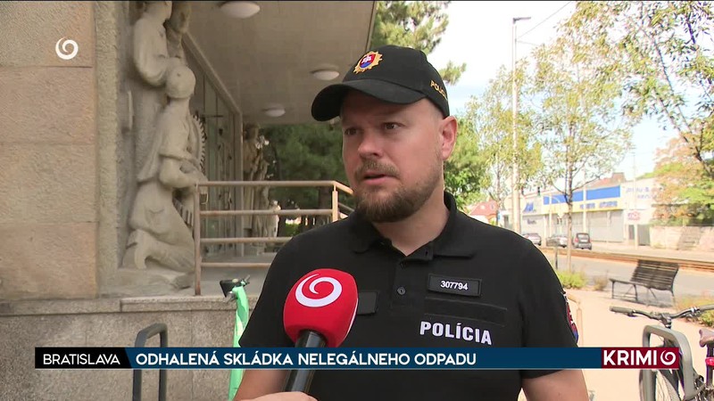 ODHALENÁ SKLÁDKA NELEGÁLNEHO ODPADU
