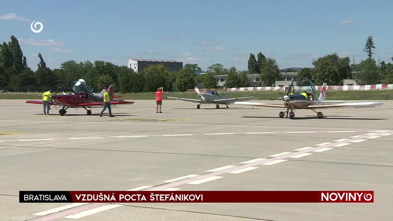 VZDUŠNÁ POCTA ŠTEFÁNIKOVI
