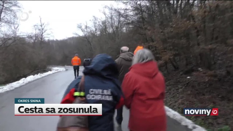 Cesta sa zosunula