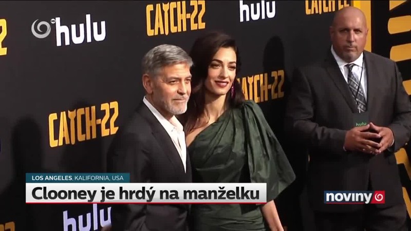 Clooney je hrdý na manželku