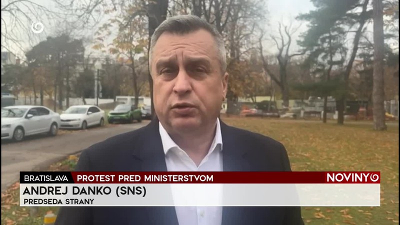 PROTEST PRED MINISTERSTVOM