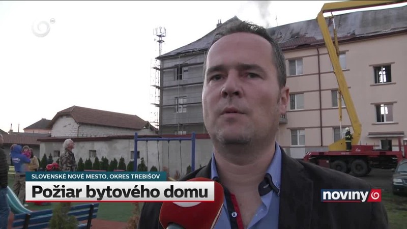 Požiar bytového domu