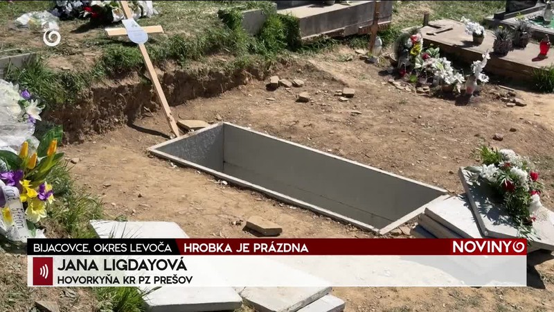 HROBKA JE PRÁZDNA