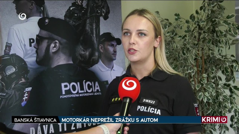 MOTORKÁR NEPREŽIL ZRÁŽKU S AUTOM