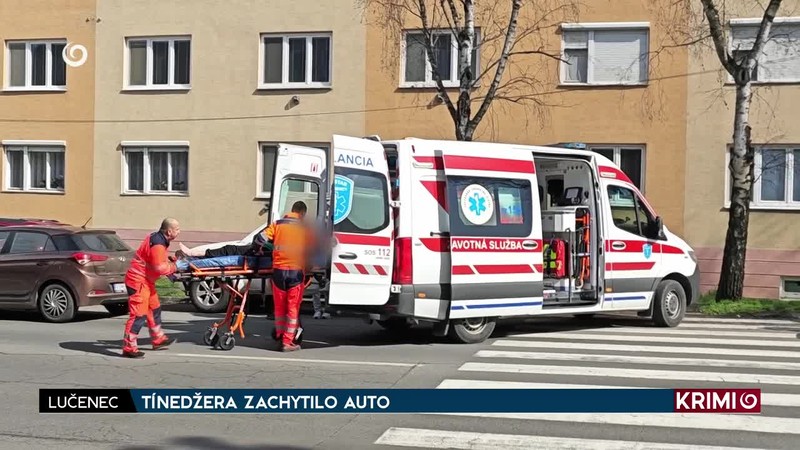 TÍNEDŽERA ZACHYTILO AUTO