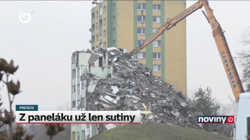 Z paneláku už len sutiny