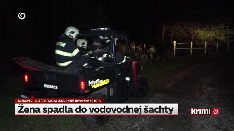 Žena spadla do vodovodnej šachty
