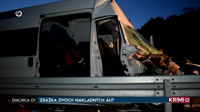 ZRÁŽKA DVOCH NÁKLADNÝCH ÁUT