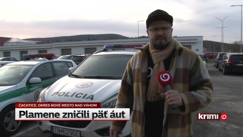 Plamene zničili päť áut