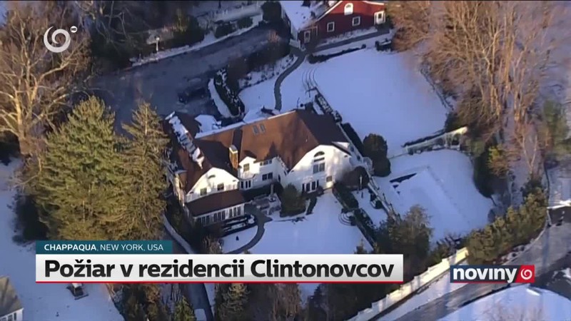 Požiar v rezidencii Clintonovcov