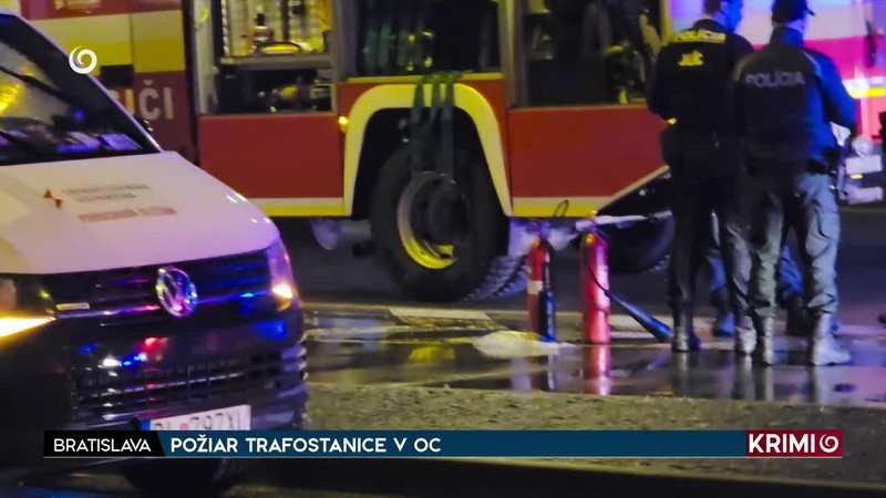 POŽIAR TRAFOSTANICE V OC