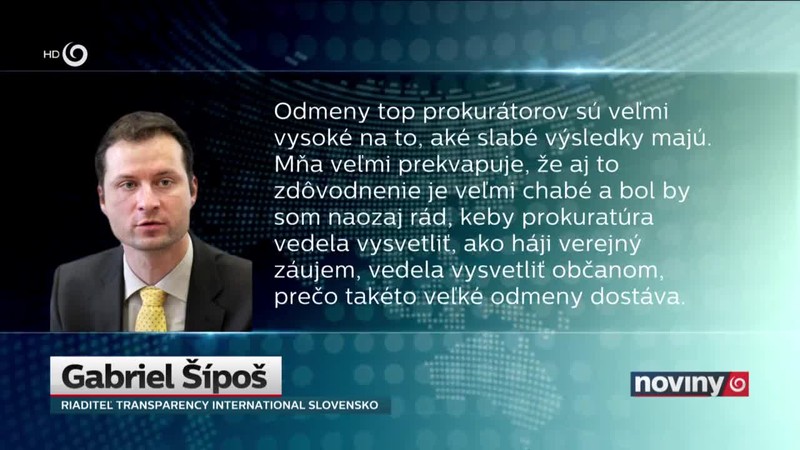 Príjmy prokurátorov