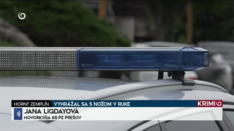 VYHRÁŽAL SA S NOŽOM V RUKE