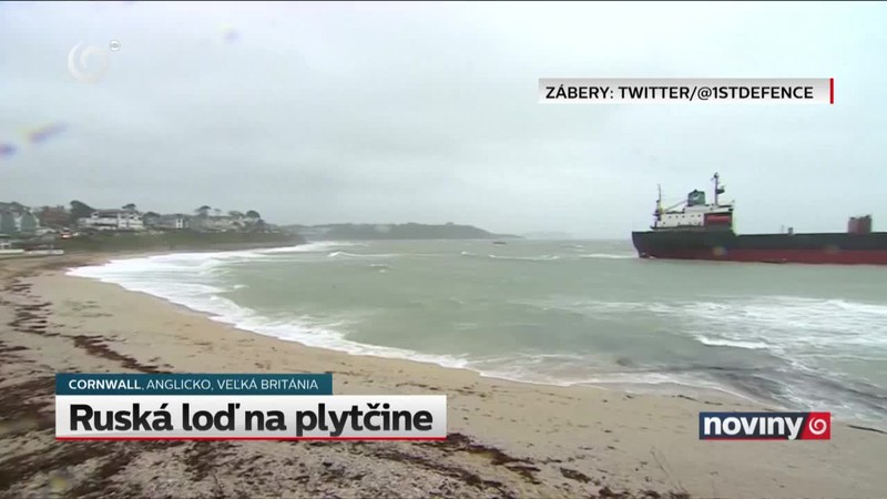 Ruská loď na plytčine