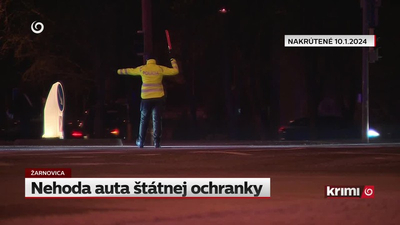 Nehoda auta štátnej ochranky