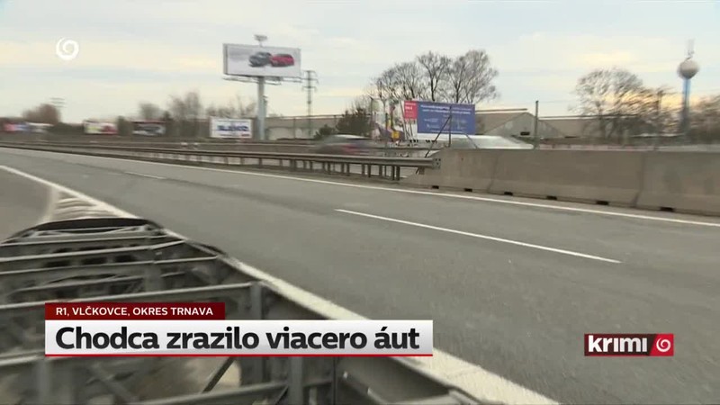 Chodca zrazilo viacero áut