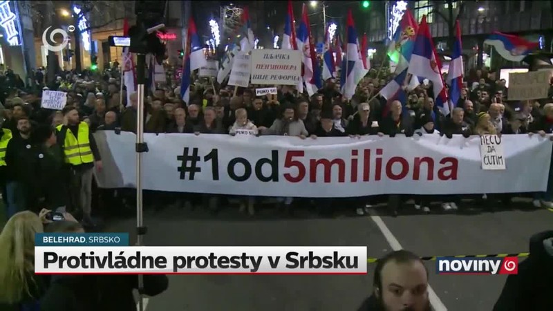 Protivládne protesty v Srbsku