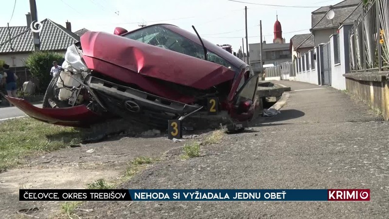 NEHODA SI VYŽIADALA JEDNU OBEŤ