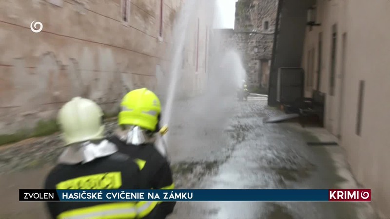 HASIČSKÉ CVIČENIE NA ZÁMKU