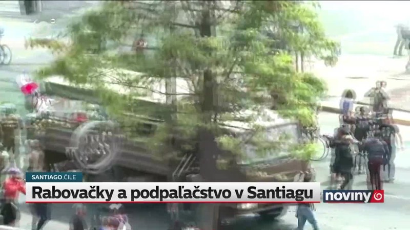 Rabovačky a podpaľačstvo v Santiagu