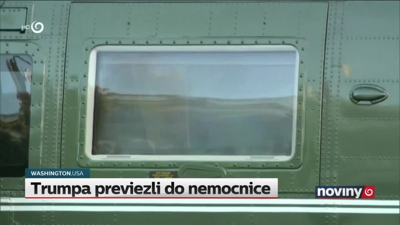 Trumpa previezli do nemocnice