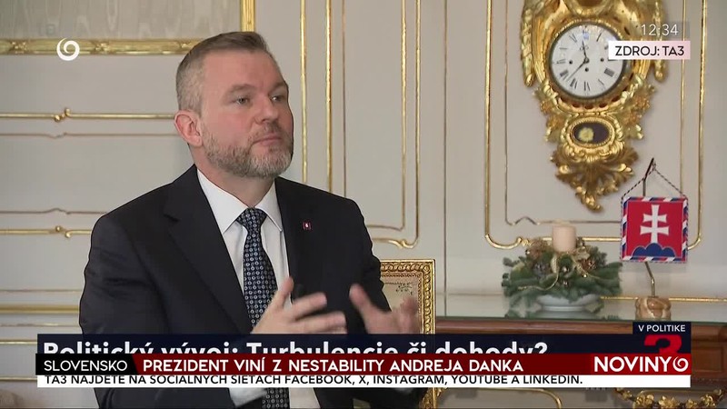 PREZIDENT VINÍ Z NESTABILITY ANDREJA DANKA
