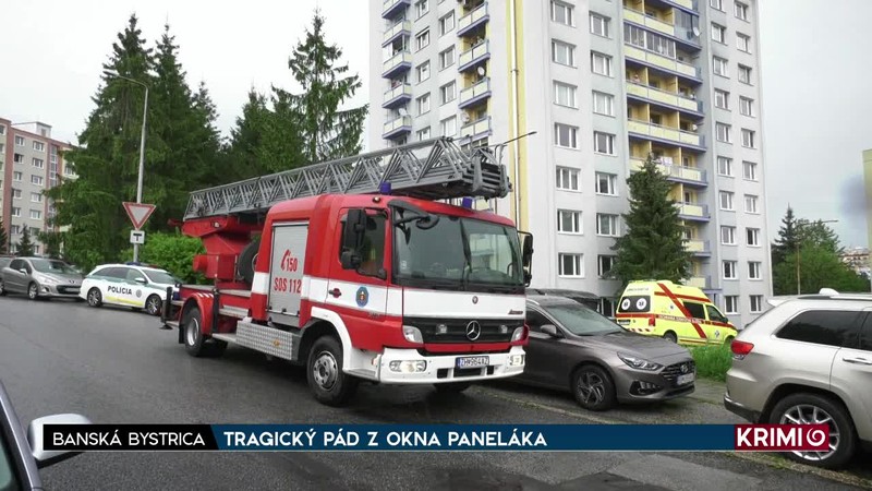 TRAGICKÝ PÁD Z OKNA PANELÁKA
