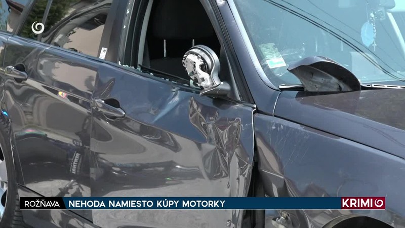 NEHODA NAMIESTO KÚPY MOTORKY