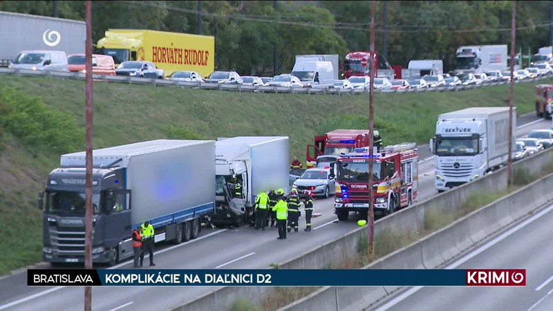 KOMPLIKÁCIE NA DIAĽNICI D2