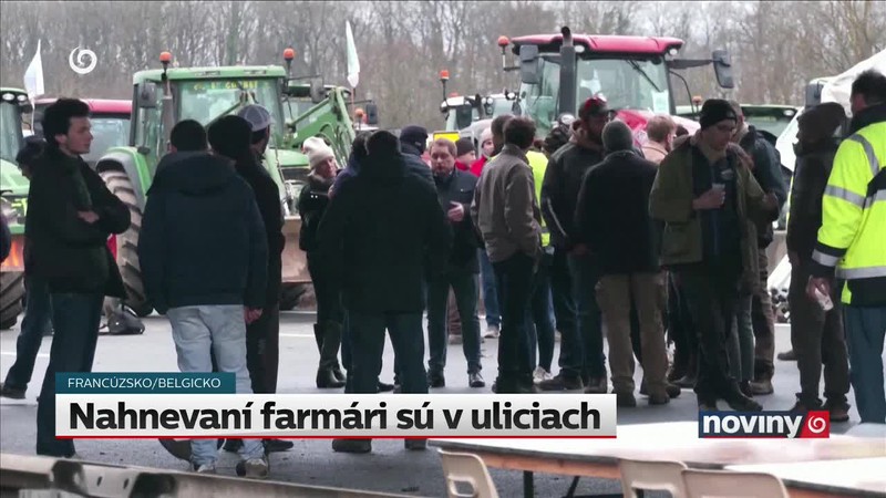 Nahnevaní farmári sú v uliciach