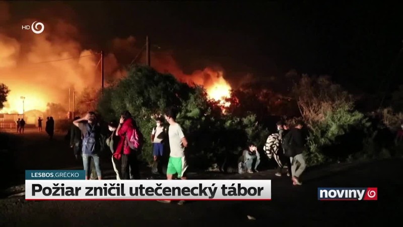 Požiar zničil utečenecký tábor