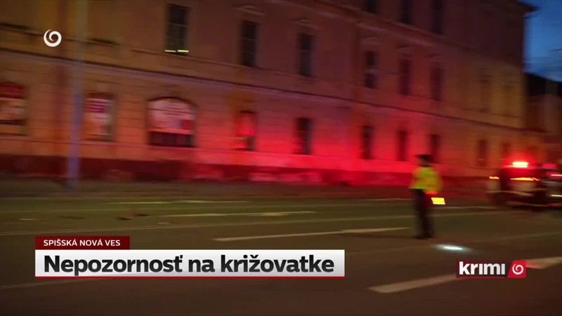 Nepozornosť na križovatke