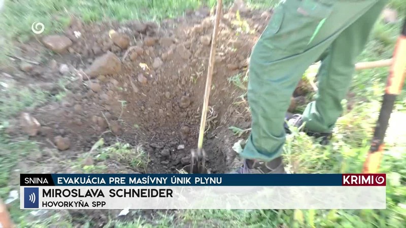EVAKUÁCIA PRE MASÍVNY ÚNIK PLYNU