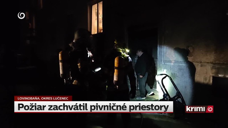 Požiar zachvátil pivničné priestory