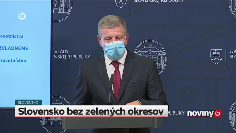 Slovensko bez zelených okresov