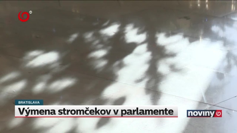 Výmena stromčekov v parlamente
