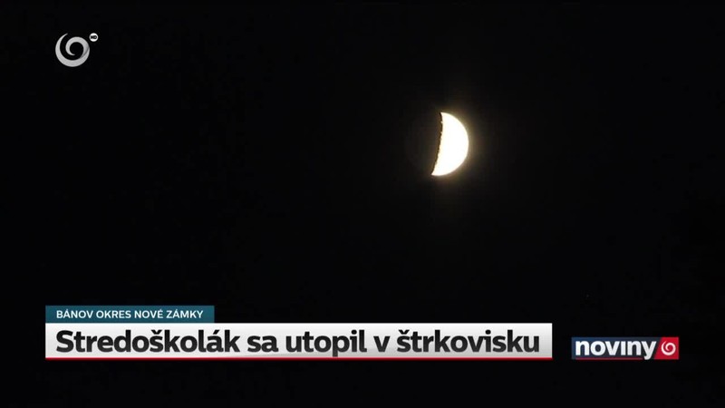Stredoškolák sa utopil v štrkovisku
