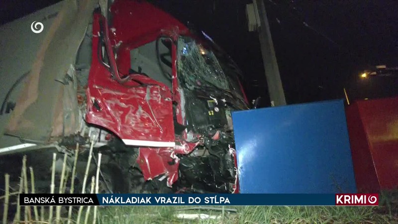 NÁKLADIAK VRAZIL DO STĹPA