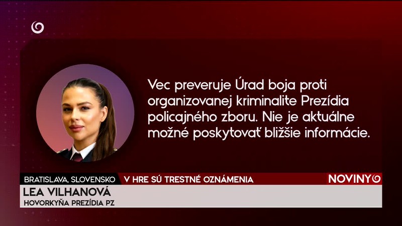 V HRE SÚ TRESTNÉ OZNÁMENIA