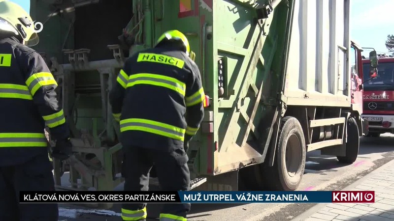 MUŽ UTRPEL VÁŽNE ZRANENIA