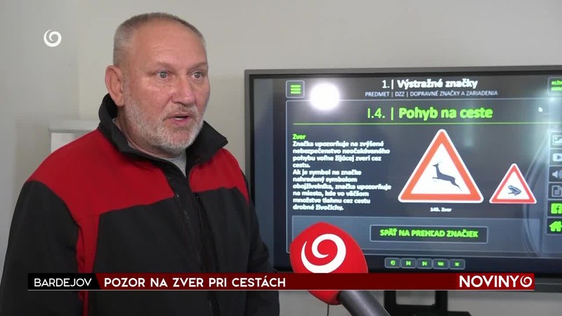 POZOR NA ZVER PRI CESTÁCH