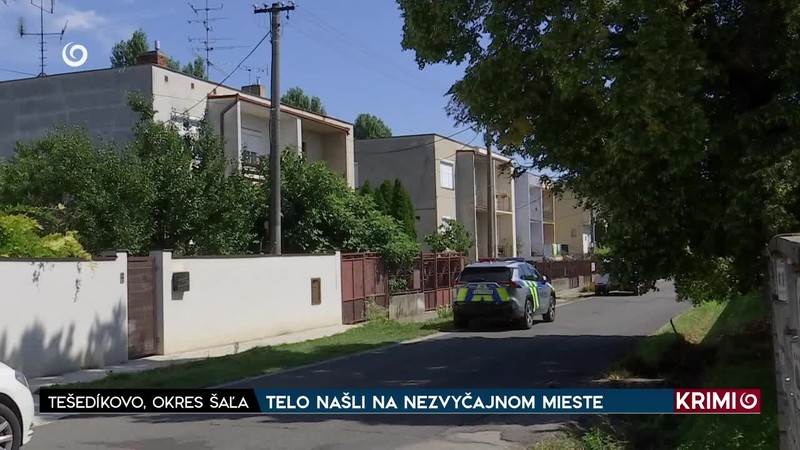 TELO NAŠLI NA NEZVYČAJNOM MIESTE