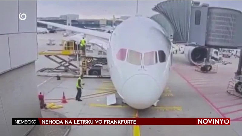 NEHODA NA LETISKU VO FRANKFURTE