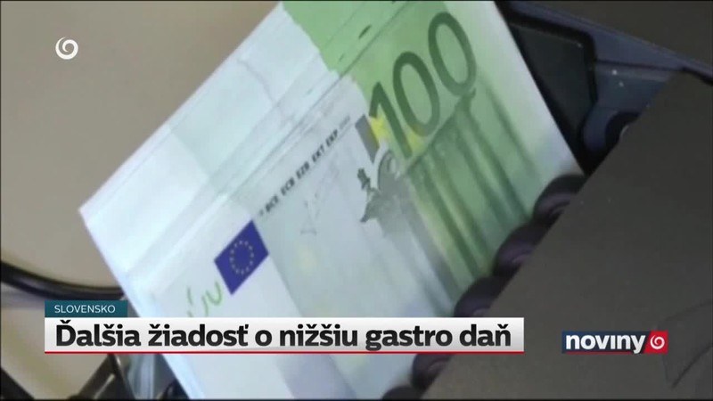 Ďalšia žiadosť o nižšiu gastro daň