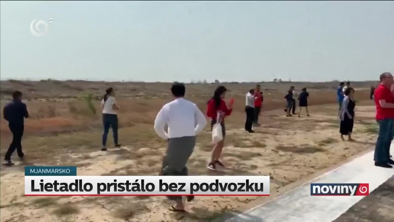 Lietadlo pristálo bez podvozku